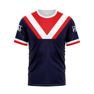 Conjunto de Camisetas de Rugby Personalizadas con Diseño Sublimado en Poliéster del Equipo Australiano NRL <span class=keywords><strong>Penrith</strong></span> Panthers para Entrenamiento 2024 - Product Image 5