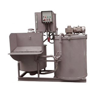 Réservoir à boue de 1100 L, mélangeur à double moteur, équipement de préparation et de mélange du béton pour les bâtiments - Product Image 1