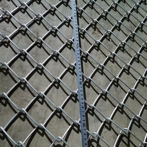 8 Ft High X 25 Ft Rollen PVC-beschichtete Diamant form Draht geflecht Stahl verzinkter Maschendraht zaun - Product Image 4