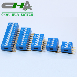 Cha Factory Outlet màu xanh <span class=keywords><strong>2</strong></span>.54mm Pitch chuyển đổi nhúng quay DA-08-V góc bên phải loại <span class=keywords><strong>Dip</strong></span> chuyển 8 vị trí <span class=keywords><strong>Dip</strong></span> chuyển đổi - Product Image 5