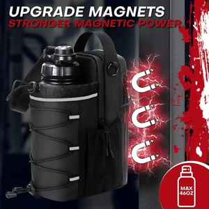 Hot Sale Magnetic Gym <strong>Bag</strong> for Men and Women Sports Magnetic <strong>Cooler</strong> Water <strong>Bottle</strong> Sling Holder Carrier <strong>Bag</strong> with Compartment - Product Image 2