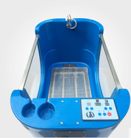 Baignoire de toilettage pour animaux de compagnie Baignoire spa pour animaux de compagnie en acier inoxydable table de toilettage manuelle pour chiens de compagnie