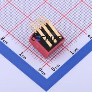 KH-BM2.54-3P-W DIP Switch Through hole Component (THT) Switch Flat Toggle, Raised Type 3 PC Pin 2.54mm - Product Image 2