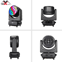 Projecteur professionnel à tête mobile LED RGBW 19x40W Bee Eye IP65 Ra95 DMX512 Zoom Wash pour scène extérieure et événements DJ