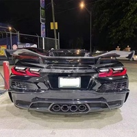 Aileron arrière en fibre de carbone BTC Perfect Installation pour Chevrolet Corvette C8 au style Z06