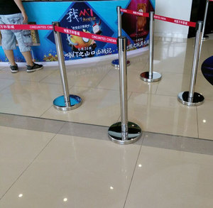 Xuxuan Thép Không Gỉ 201 Chất Lượng Cao Kiểm Soát Đám Đông Giải Pháp Hàng Xếp Hàng Dòng Vành Đai Stanchion - Product Image 4