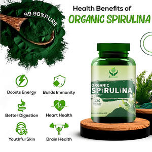 OEM naturale multivitaminico per uso alimentare clorella fornitori di Spirulina organica in polvere integratore Spirulina Capsule - Product Image 3