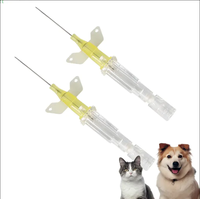 Yongyue médical iv canule 24G 22G 20G 18G 16G 14G animaux jetables veineux aiguille à demeure pour chien chat animal de compagnie