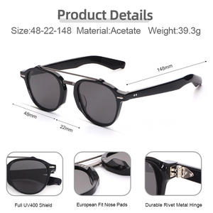 工場卸売サングラス ユニセックス 男女兼用 デザイナーファッション アセテートサングラス 高級 メンズ レディース ルネット ドゥ ソレイユ ドゥ リュクス - Product Image 3