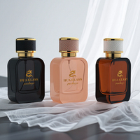 Flacon pulvérisateur de parfum en verre carré vide de 30 ml, 50 ml, 100 ml, avec couvercle tressé en cuir PU, vente en gros