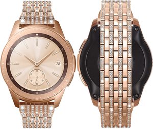 Bijoux en métal compatible avec <span class=keywords><strong>Galaxy</strong></span> pour <span class=keywords><strong>Samsung</strong></span> Watch <span class=keywords><strong>Active</strong></span> <span class=keywords><strong>2</strong></span> <span class=keywords><strong>40mm</strong></span> Gear <span class=keywords><strong>2</strong></span> Classic pour dames - Product Image 2