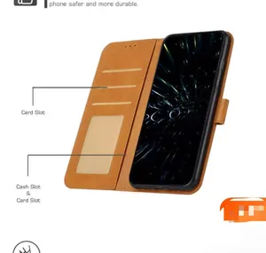 Mode Hochwertige Luxus-Kartens teck platz Flip Wallet Pu Leder Handy-Abdeckung für Nokia X10 X20 C10 C30 G20 G11 XR20 Fall