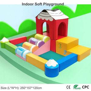 Aire de jeux intérieure, toboggan style crayon, jouets souples avec structure d'escalade et piscine à balles pour la <span class=keywords><strong>maternelle</strong></span>, la maison, la garderie, l'hôtel, le café-jeux, certifié CE - Product Image 2