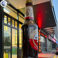 Sculpture géante en fibre de verre en forme de bouteille de bière OEM/ODM, personnalisable, pour affichage commercial, étanche et résistante aux UV, pour la décoration de bars et restaurants