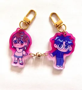 Vigreat <span class=keywords><strong>2025</strong></span> Đầy Màu Sắc Trong Suốt Acrylic Tùy Chỉnh Hình Dạng Phim Hoạt Hình Phim Hoạt Hình Phong Cách Miễn Phí Mẫu Từ <span class=keywords><strong>Keychain</strong></span> - Product Image 1