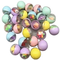 Capsules en plastique colorées pour macaron, pièces de 5cm de diamètre, avec jouets à l'intérieur, pour distributeur de machine, comme cadeau pour enfants