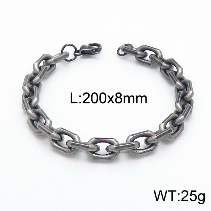 Bracelet noir bouilli 20cm = KB148899-Z