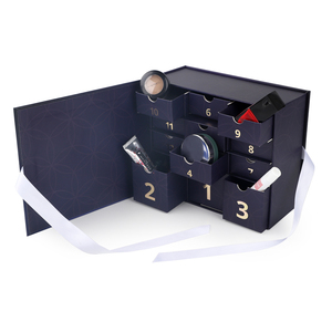 Custom cheap advent calendar gift box personalized 12 day christmas countdown advent calendar