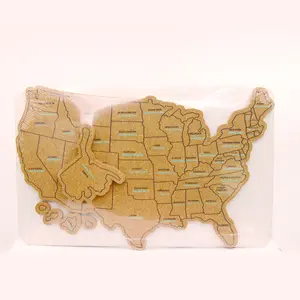 American Map Unframed Corks Board with Extra Strength Self Adhesive Backing for wall bulletin5mm thick