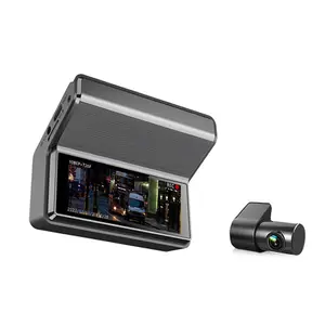 Mais novo dashcam 2 canais dash cam 2K retrovisor carro espelho câmera de vídeo reversa