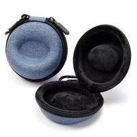 Boîte de rangement pour montres SYY, ronde, de voyage, en Oxford + velours + nylon, étanche, 2-3 compartiments, avec fermeture éclair, étui en EVA