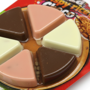 Pizza Crujiente de Arroz, Chocolate y Caramelos, Barquillos de Chocolate, Bocadillos en Caja Multicolor - Product Image 5