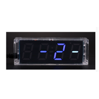 Kit de production d'horloge numérique à sept couleurs bricolage électronique pièces détachées LED tube numérique réveil soudage 51 microcontrôleur