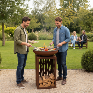 Nouvelle Arrivée 2026 : <span class=keywords><strong>Barbecue</strong></span> Extérieur au Charbon de Bois avec Pique-Bras <span class=keywords><strong>pour</strong></span> Fêtes Paio et Pique-niques - Product Image 4
