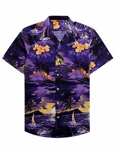 Nouvelle <span class=keywords><strong>Chemise</strong></span> Décontractée Imprimée Tendance pour Hommes – Vente Flash sur Plateforme Indépendante pour Vacances en Bord de Mer - Product Image 5