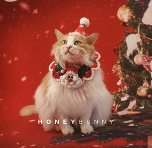 Accesorios de Ropa para Mascotas de Navidad, Hechos a Mano, Ecológicos, de Fibra Acrílica Tejida, con Diseño de Papá Noel y Reno, Patrón Sólido para Perros - Product Image 2