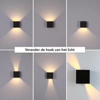 Appliques murales extérieures 100-277V 3000K 6500K 7W 10W LED aluminium IP65 / IP54 applique murale extérieure étanche pour le patio de la maison