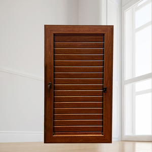 Fenêtre à persiennes en verre avec cadre en aluminium moderne, ventilation réglable, avec moustiquaire en option - Product Image 5
