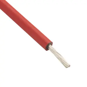 tined copper red tuv solar cable dc pv1-f tuv xlpe/xlpo solar wire pv1-f solar pv cable