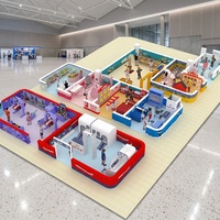 Aire de jeux intérieure pour tout-petits, équipement de parc d'activités certifié CE en PP, mini-ville, maison de jeu pour garderie, jeu interactif de rôle