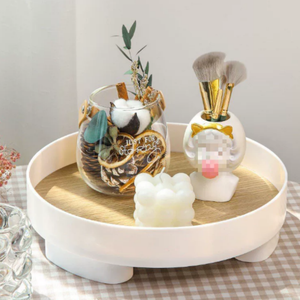 Les plateaux en bois de style nordique populaires conviennent à une utilisation dans l'entrée familiale et sur la coiffeuse. - Product Image 3
