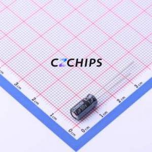 Condensador Electrolítico de Aluminio de Montaje Pasante KM1H010MC110A00CE0, D5xL11mm, 1uF, 20%, 50V, 1000hrs-105 ℃ - Product Image 1