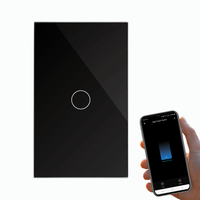 Interrupteur intelligent 30A pour chaudière/climatisation Tuya WiFi avec neutre, norme américaine, produits pour maison connectée avec interrupteur en verre trempé