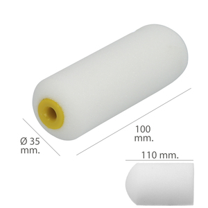 Rullo di ricambio in schiuma per smalto acrilico 100 mm (10 unità) - Product Image 2