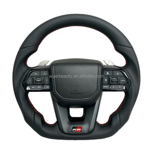 Nâng cấp vô lăng da thật sợi carbon cho Toyota GR Land <span class=keywords><strong>Cruiser</strong></span> LC200 LC300 Prado LC79 LC70 LC76 Hilux Fortuner - Product Image 5