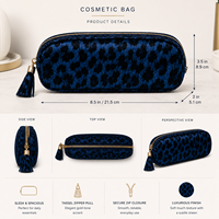 Saloveybags Trousse de Maquillage et Cosmétiques Quotidienne en PU, Souple, Épaisse, Couleur Unie, de Luxe, pour Voyage, Fabriquée au Guangdong