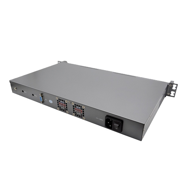 XLW OEM ODM 1U Rack Mount Intel Celeron J4125 J1900 DDR3 Win10 Linux VGA 4 RJ45 LAN Ports SFP Network Server Pfsense Firewall Pc
