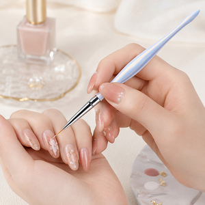 6Pcs Aurora Iridescent Nail Art Brush Kit for Gel Painting Liner Carving Salon Manicure - Product Image 4