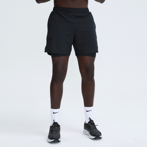 Short de fitness 2 en 1 à séchage rapide pour hommes avec doublure leggings pantalon de survêtement de gymnastique de jogging vierge pour hommes vente en gros sur mesure - Product Image 3