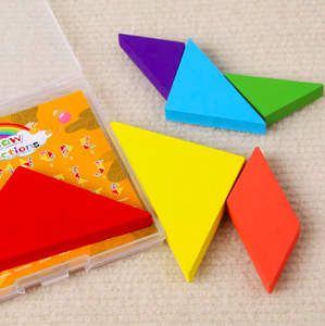 Juguete Educativo de Madera para el Desarrollo de la Inteligencia, Mini Tangram Magnético, Bloques de Construcción Montessori para Niños y Niñas - Product Image 4