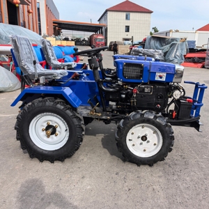   Mini tracteur agricole 25HP 4WD bleu à transmission par engrenages pour usage agricole - Product Image 6
