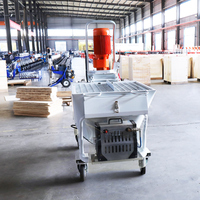 Pulvérisateur automatique de station de plâtrage de ciment et de sable M9 d'usine à prix réduit pour la projection de plâtre à nivellement automatique