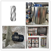 Máquina de Hielo en Escamas de Agua de Mar de 1 Tonelada Haiyue Industrial con Evaporador de Acero Inoxidable SS 304L/316L y Compresor Emerson, Certificación CE e ISO9001