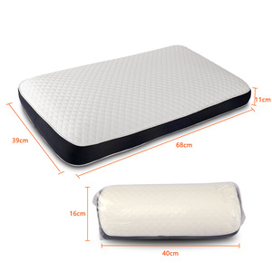 <b>Memory</b> <b>Foam</b> Pillow 68x39x11cm Rectangle Neck Support For General Adults And Seniors White Solid - Product Image 1