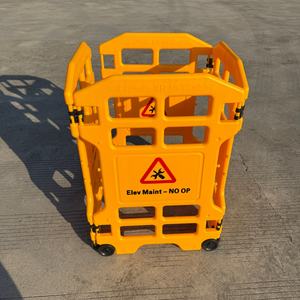 รั้วกั้นนิรภัยแบบพับได้คุณภาพสูง PE สำหรับงานบำรุงรักษาลิฟต์ - Product Image 3