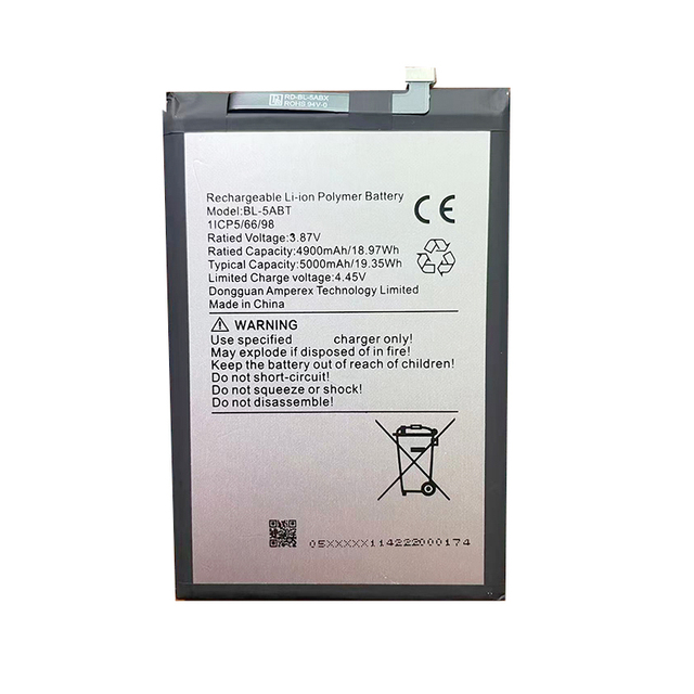 Mobile Phone Battery BL-5ABT Rechargeable 5000mAh Large Capacity Black Factory Direct Wholesale